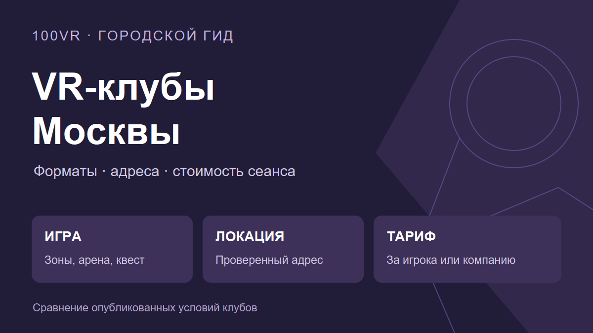 VR-клубы Москвы: форматы, адреса и стоимость сеанса